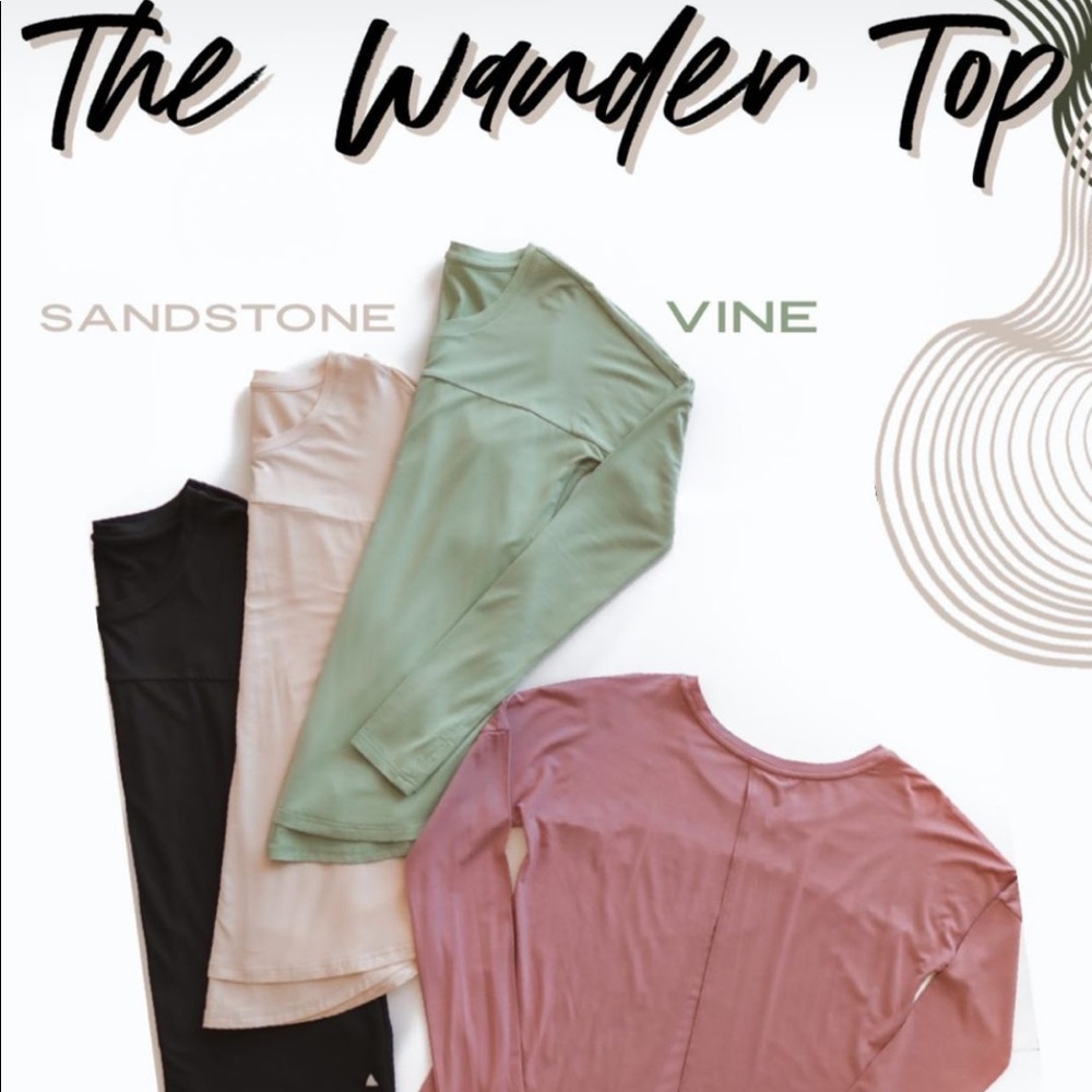 Balance Athletica Green Long Sleeve Wander Top